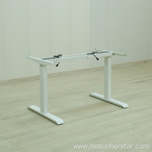 Intelligent double motor lifting table frame